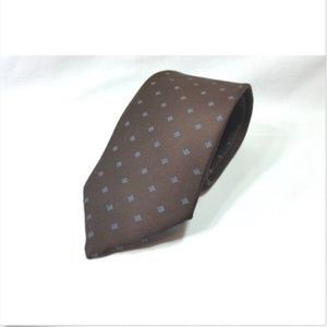 Christian Dior Silk Brown Paisley Necktie